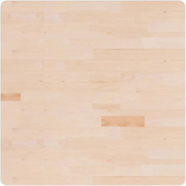 vidaXL Tischplatte aus Eichenholz, quadratisch, unbehandelt, B/T/H: 90 x 90 x 1,5 cm - Bild 1