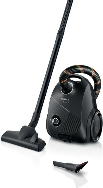 Bosch Serie 2 Bodenstaubsauger mit Beutel in Schwarz - Bild 1