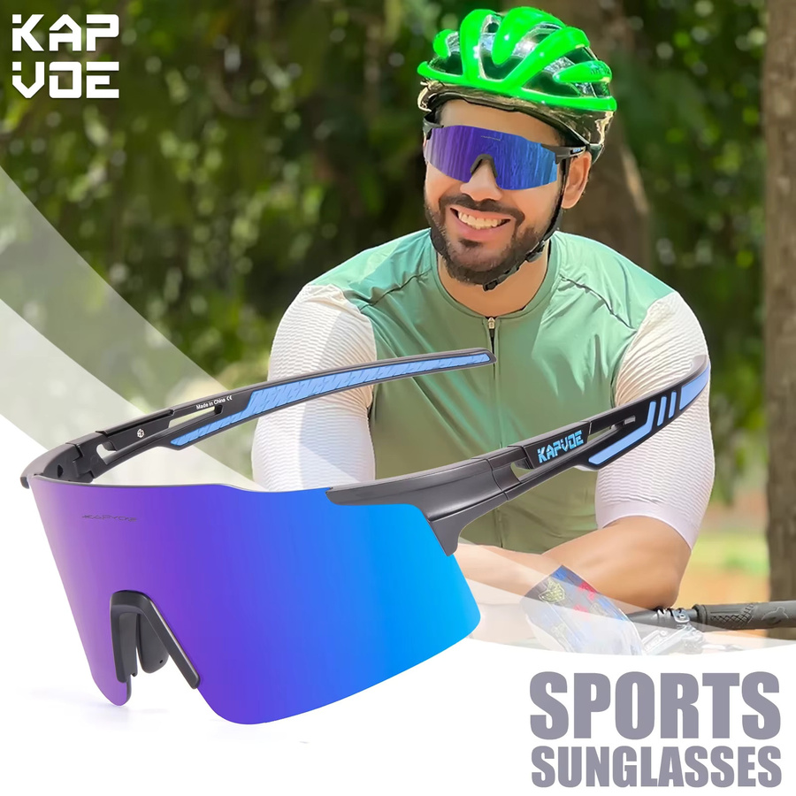 KAPVOE Sonnenbrille, Unisex, Vollrand, Kunststoff, Wrap - Bild 2