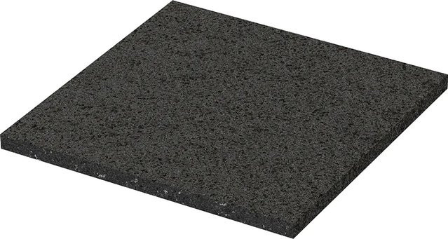 GS Terrassen Gummipad alukaschiert für Stellfüße, Schwarz, B/T/H: 20 x 20 x 0,5 cm - Bild 1