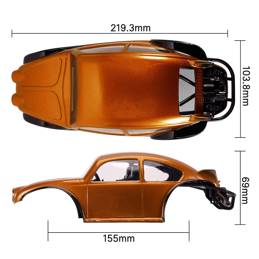 INJORA BUG18 Karosserie mit Innenraum, 1:18, Zubehör - Bild 2