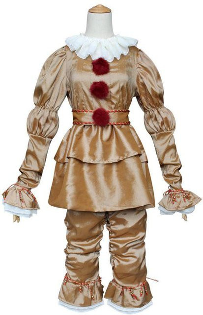 RippleRift Stephen Kings Es Clown Anzug, Cosplay Kostüm, goldgelb - Bild 1