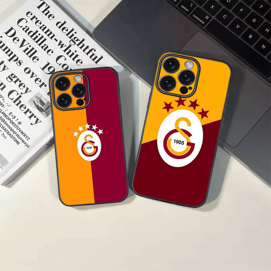 G-Galatasaray-Club Handyhülle Soft Shell für iPhone 12 13 14 15 16 17 Pro Max Plus Classic Black - Bild 3