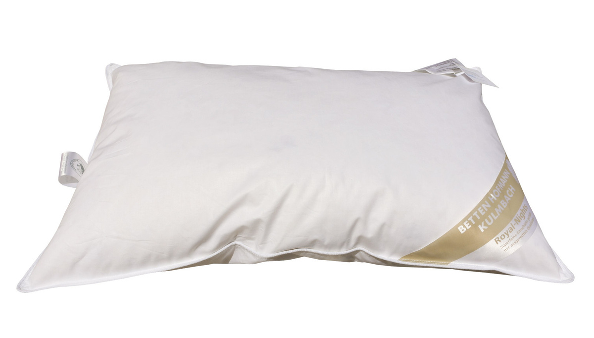 Frankenstolz Kopfkissen Federkissen mit 15% Daunen in Weiß, B/H: 63 x 43 cm - Bild 1