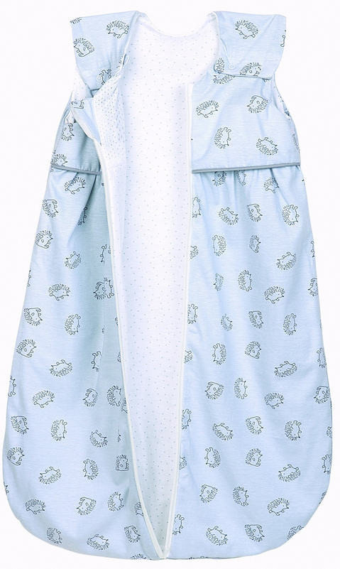 Odenwälder Jersey-Schlafsack Anni light für Babys mit Igel-Motiv in Grey, Breite: 70 cm - Bild 1