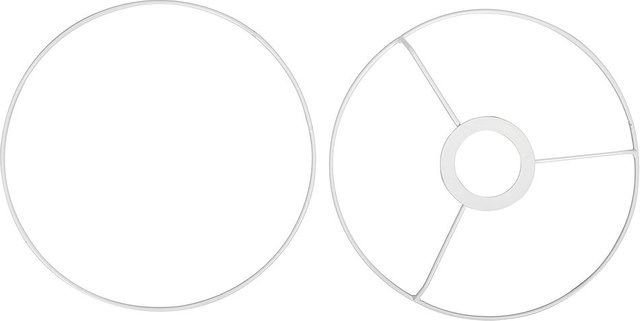 VBS Lampen-Ring aus Metall, weiß, Durchmesser: 20 cm - Bild 1