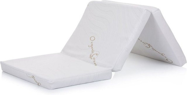 Chipolino Babybettmatratze Klappmatratze aus Baumwolle, weiß, B/T: 120 x 60 cm, Höhe: 6 cm, antibakteriell und mit abnehmbarem Bezug