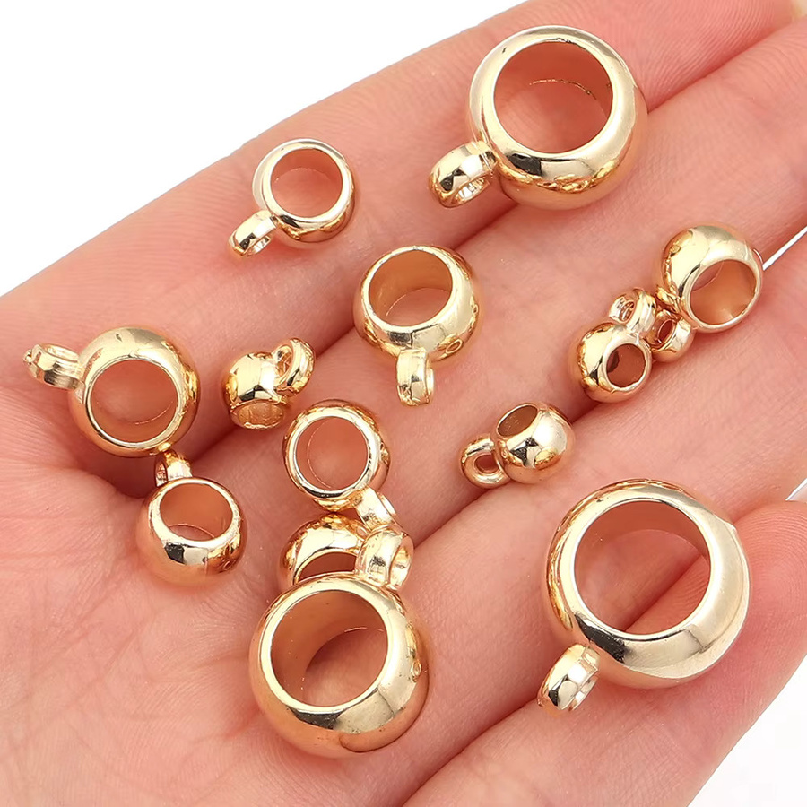 lingsai Charms, Kunststoff, Roségold, Perle - Bild 2