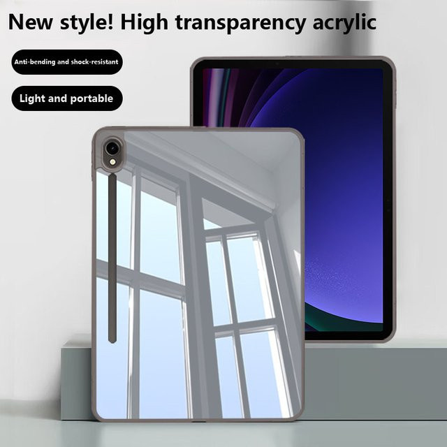 Transparente Acryl-Tablet-Hülle für Samsung Galaxy Tab S11, S10 Lite FE, S9 FE, S8, S6 Lite sowie A9, A11 und Plus 8,7 und 11 Zoll - Bild 1
