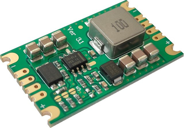 YUENHOANG Buck-Schaltmodul TPS54560/TPS54360 für RC-Drohnen und Modellbau, 6-60V, 3,5A/5A, Farbe: Grün - Bild 1