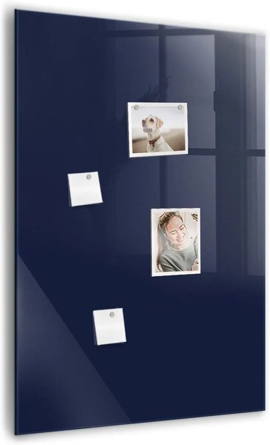 Tulup Magnettafel aus Glas in Dunkelmarineblau, B: 100 cm, H: 70 cm - Bild 1
