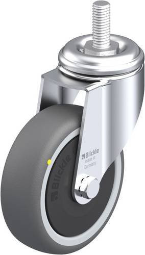 Blickle LKRA-PATH 101KF-ELS-GS12 Lenkrolle in Grau und Silber mit Kunststoffrad, Durchmesser: 100 mm, Tragfähigkeit: 120 kg - Bild 1