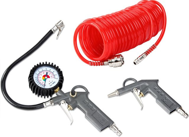 Deuba 3-tlg Druckluft-Set aus Aluminium in Multicolor - Bild 1
