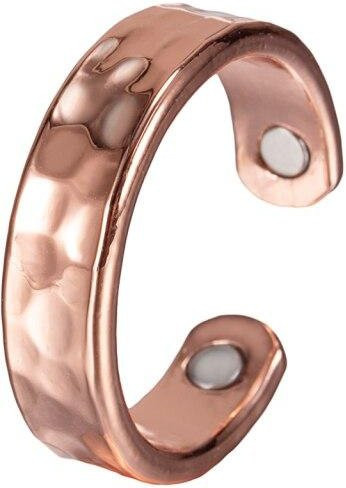 Allbestart Ring, Kupfer, Roségold, minimalistisch, Unisex, 6 mm - Bild 1
