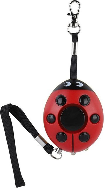 Tragbarer persönlicher Sicherheitsalarm von CosyHome im Marienkäfer-Design mit 120 dB, Schwarz/Rot - Bild 1
