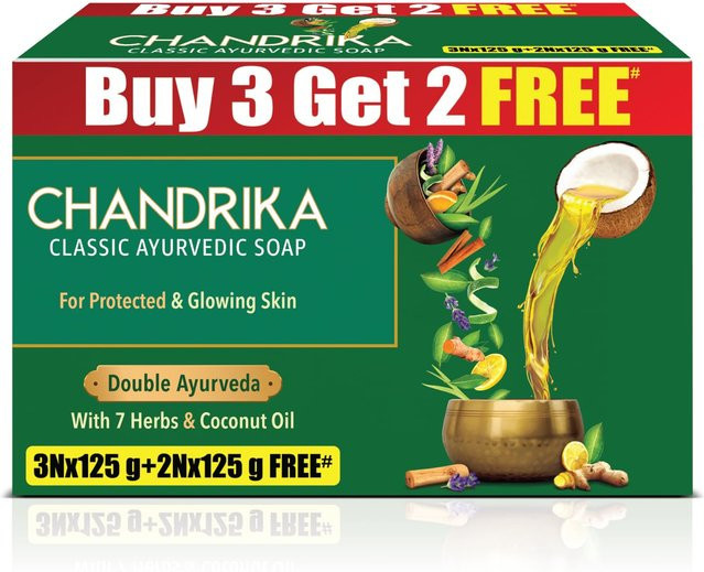 Chandrika Ayurvedische Seife Classic, 125g (3er-Pack), Unisex - Bild 1