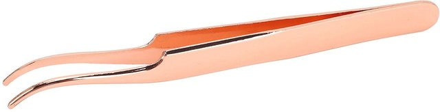 GoolRC Wimpernpinzette Gebogen, Roségold, beige - Bild 1