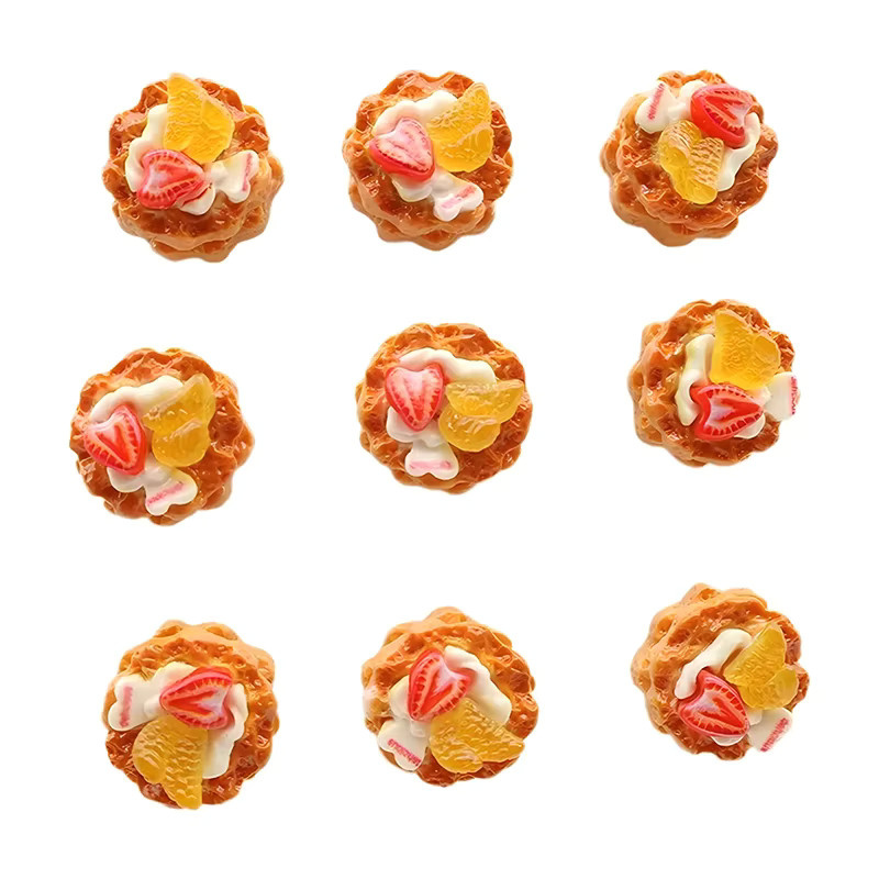 Mognot Kühlschrankmagnete aus Harz in Orange und Multicolour, dekorative Frucht-Orangen-Creme-Brot-Magneten für DIY-Dekorationen - Bild 2