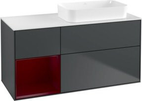 V&B Waschtischunterschrank Finion mit Wandbeleuchtung, Farbe: Lackiert, Breite: 120 cm, Tiefe: 60 cm - Bild 1