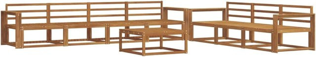 vidaXL Outdoor-Sofagarnitur 8-teilig aus Akazie Massivholz in Natur Braun - Bild 1