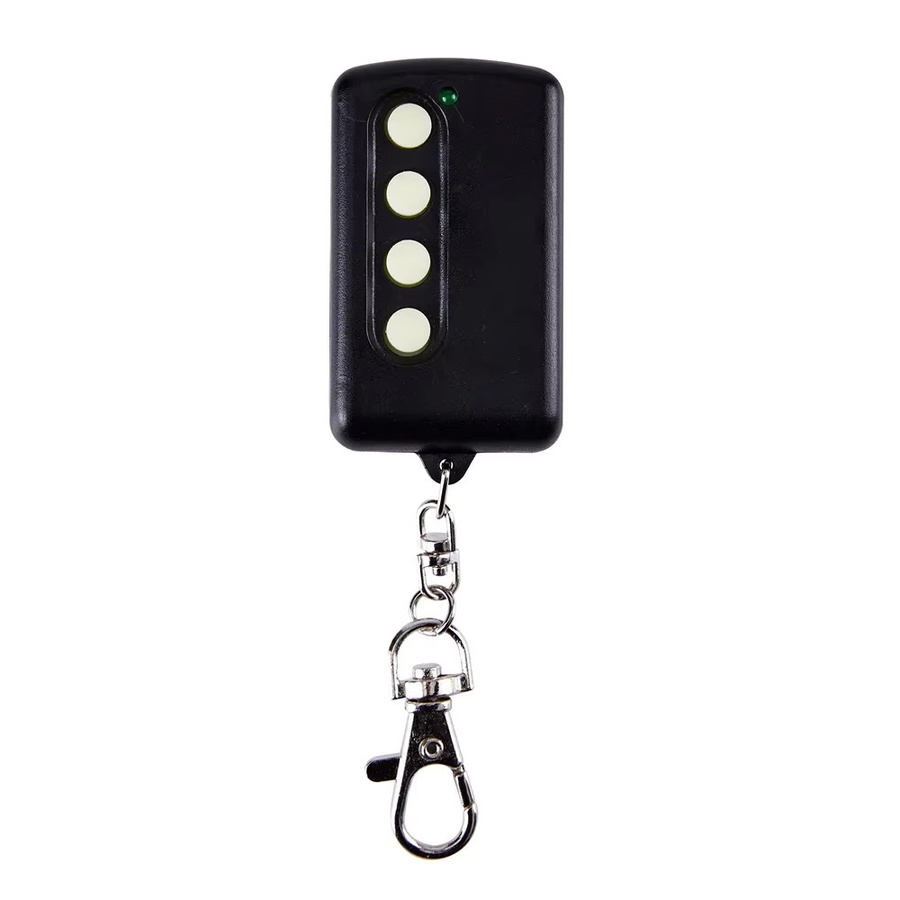 REMOCON Universelle Garagentor-Fernbedienung als Festcode-Sender für elektrische Tore, 280 MHz-450 MHz, Schwarz - Bild 2