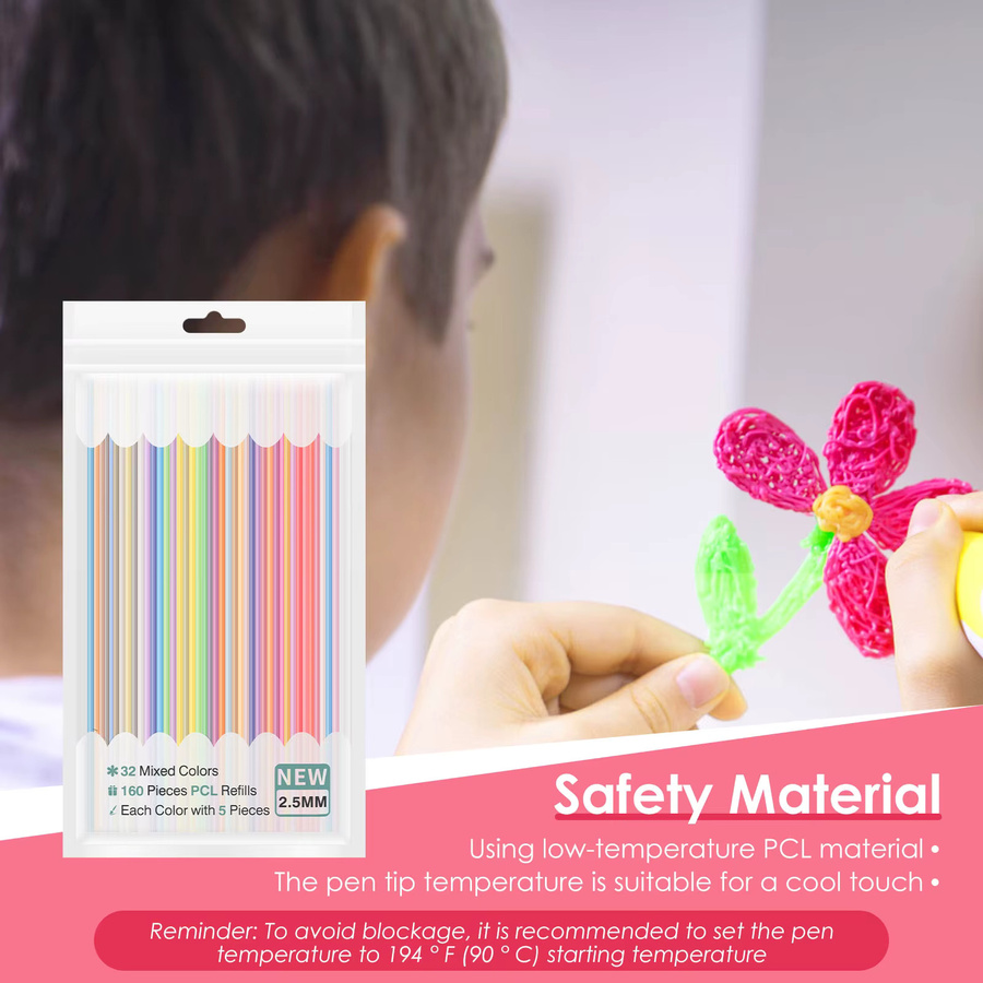 3Doodler 3D-Doodler-Stift-Nachfüllungen, 320/160 Stränge, 2,5 mm, 25/30/32 Farben - Bild 2