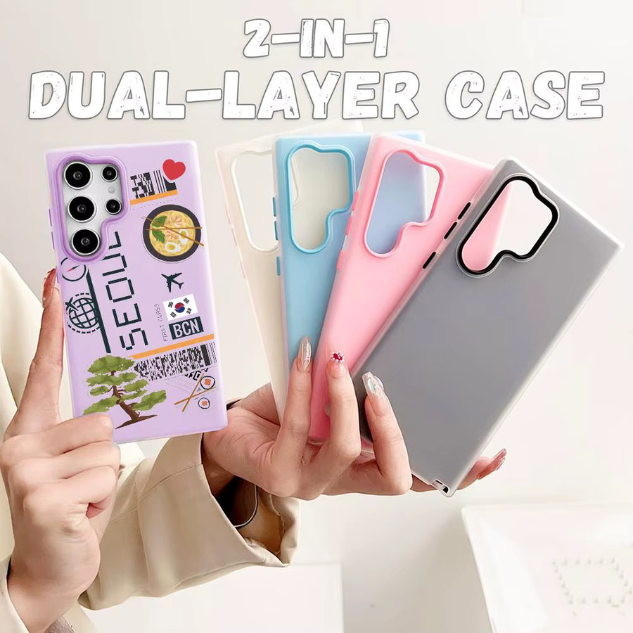 Samsung Handyhülle Flugticket Design für Galaxy S25 S24 S23 Ultra Jelly Clear Case Transparent Weiches TPU Stoßfeste Hülle - Bild 2