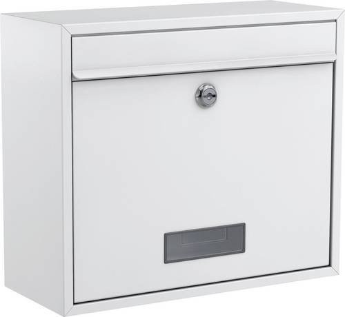 BASI Briefkasten aus Stahl in Weiß, Wandmontage, B/H/T: 36,0 x 31,0 x 15,0 cm - Bild 1