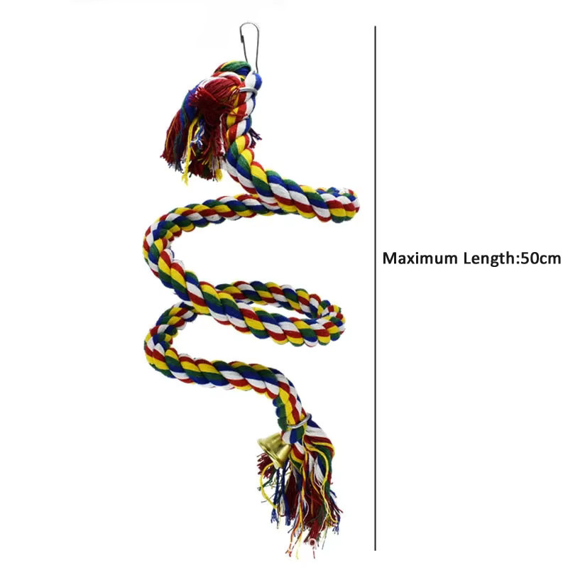 Vogel's Papagei Klettern Seil, Vogelkäfig Suspension Pole, Kauen Spielzeug - Bild 2