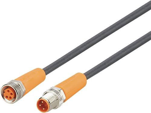 ifm electronic EVC272 Verbindungsleitung grau, Stecker gerade, Buchse gerade, Länge: 1 m, Polzahl 3 oder 4 für Sensoren - Bild 1