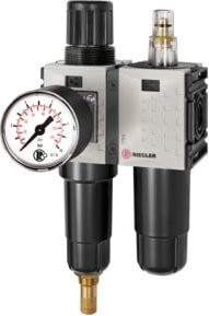 Riegler Futura-mini 2-teiliges Metall-Armaturenset in Silber mit G 1/4 Anschluss und 0,5-10 Bar Druckbereich - Bild 1