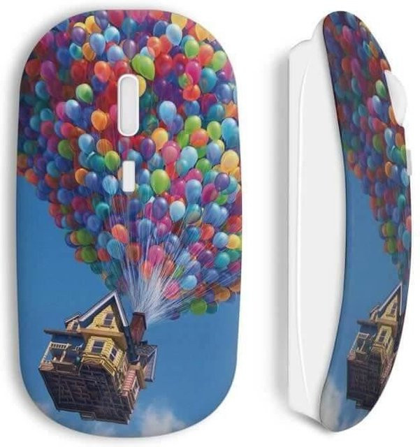 La Haut Kabellose Maus in Blau mit WiFi USB-Stick für Mac und PC - Bild 1