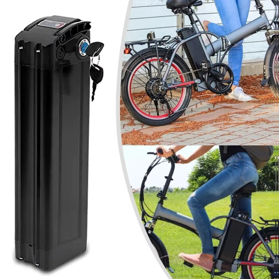 Aleaivy Silverfish E-Bike Akku 36V/48V mit 15Ah, Schwarz, mit integriertem BMS für Pedelec und Nabenmotoren - Bild 4