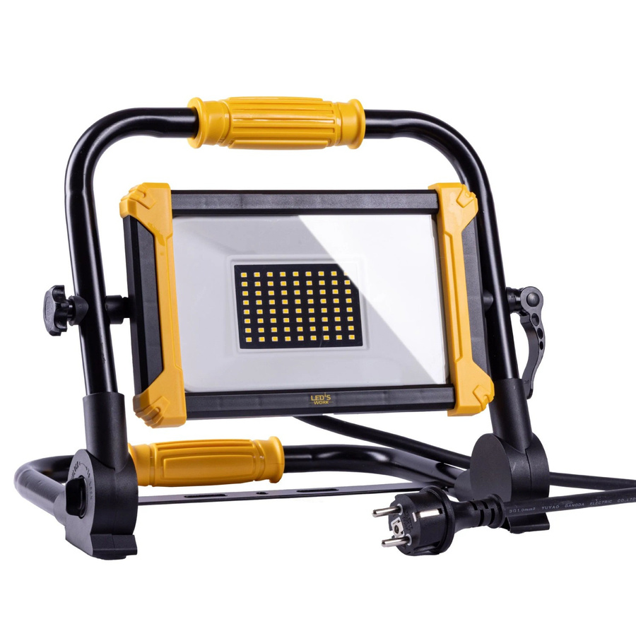 LED's Work LED-Arbeitsleuchte Schwarz-Gelb mit Stativ, IP65, B/T/H: 28 x 25,5 x 33,5 cm - Bild 2