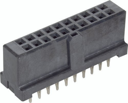 HARTING Federleiste 09195207829 aus Messing in Schwarz mit 2 Reihen - Bild 1