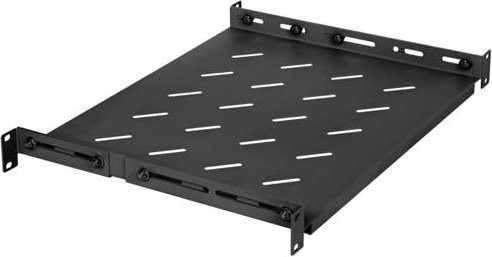 Intellinet 714082 19 Zoll Netzwerkschrank-Geräteboden 1 HE, Farbe: Schwarz, Tiefe: 60 cm - Bild 1