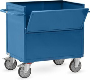 Fetra Blechkastenwagen 2842 in Blau mit TPE-Reifen und 600 kg Tragkraft - Bild 1