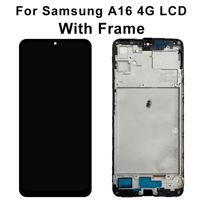 AMOLED A16 LCD-Display mit Touchscreen-Digitizer für Samsung Galaxy A16 4G 5G (Modelle A165, A166, SM-A166B) in Schwarz - Bild 3