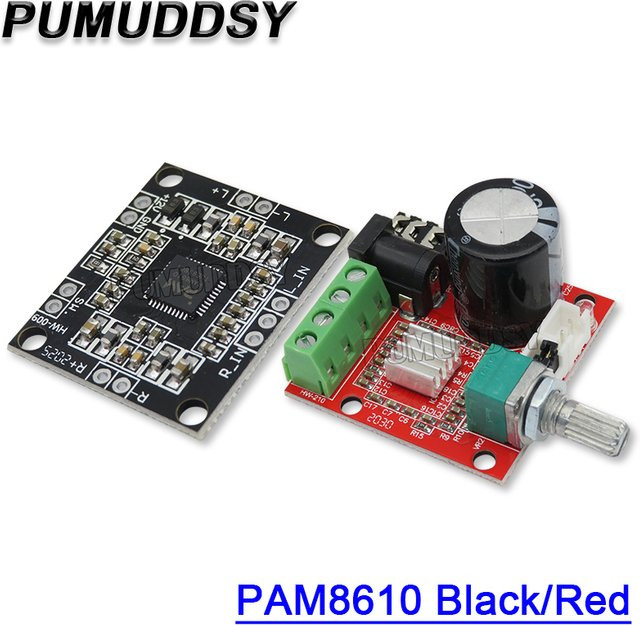 PUMUDDSY PAM8610 Digitale Klasse-D Leistungsverstärker Platine, 2x15W Zweikanal-Stereo-Mini-Verstärker, Schwarz - Bild 1