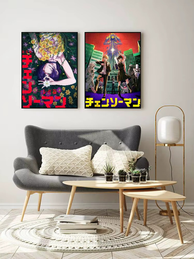 Chainsaw Man The Movie Reze Arc Poster Wandbild für Wohnzimmer Schlafzimmer und Büro in Mehrfarben - Bild 7