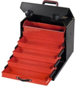 Parat Vielzwecktasche in Rot mit 4 Schubladen, Fahreinheit und Einsätzen aus Kunststoff und Aluminium - Bild 1