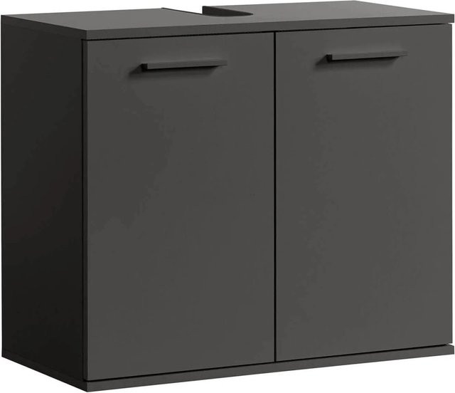 mokebo Waschbeckenunterschrank Der Waschbär in Anthrazit, H x B x T: 34 x 60 x 70 cm - Bild 1