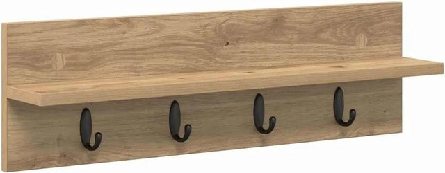 vidaXL Wandmontierter Nachttisch Artisan-Eiche in Braun, B/T/H: 60 x 10,5 x 18 cm - Bild 1