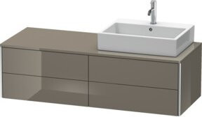 Duravit Waschtischunterschrank XSquare in Hochglanz Weiß, B/T/H: 140 x 40 x 40 cm - Bild 1