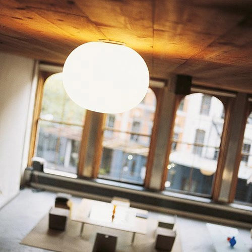 Flos Glo Ball C Deckenleuchte in Weiß mit Glaskugel und E27 Fassung - Bild 2