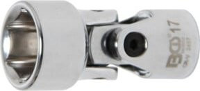 BGS Kardangelenk-Einsatz Sechskant 2457 in Silber, Antrieb Innenvierkant 10 mm (3/8 Zoll), SW 17 mm - Bild 1