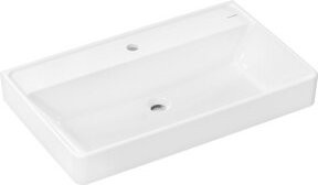 Hansgrohe Waschtisch Xanuia Q in Weiß mit Hahnloch und ohne Überlauf, B/T: 80 x 48 cm - Bild 1