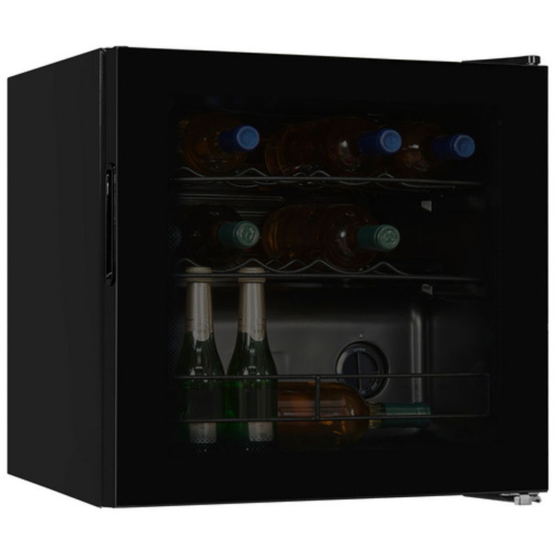 Exquisit Weinkühler WS1-12-GT-030G in Schwarz mit 43 l Volumen, B/H/T: 49,0 x 49,2 x 44,0 cm - Bild 2