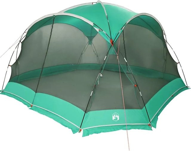 vidaXL Zelt mit Dach in Meergrün, B/T/H: 434 x 434 x 230 cm, aus Polyester - Bild 1