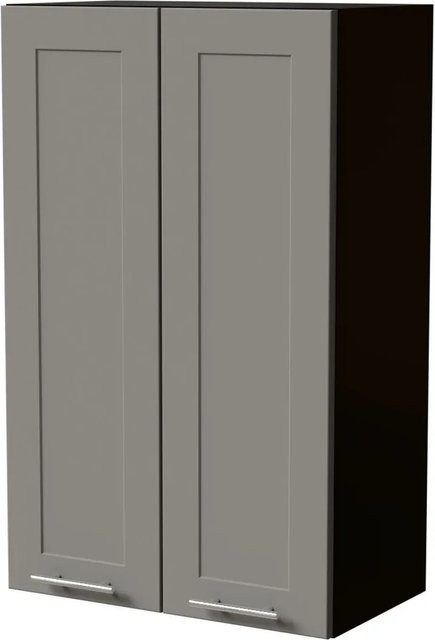 Feldmann-Wohnen Hängeschrank Oslo Küchenschrank Schwarz und Staubgrau Matt mit Soft-Close-Türen, B/T/H: 60 x 32,5 x 96 cm - Bild 1